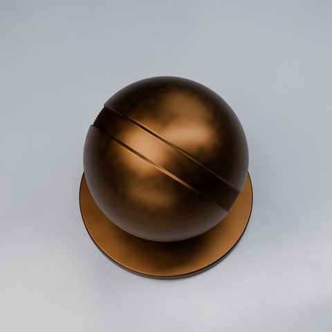 Shader ball: oil-rubbed bronze