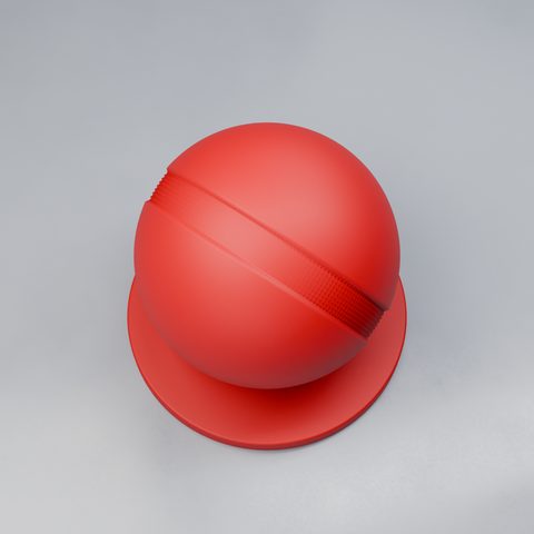 Shader ball: pigmented soft-grip elastomer