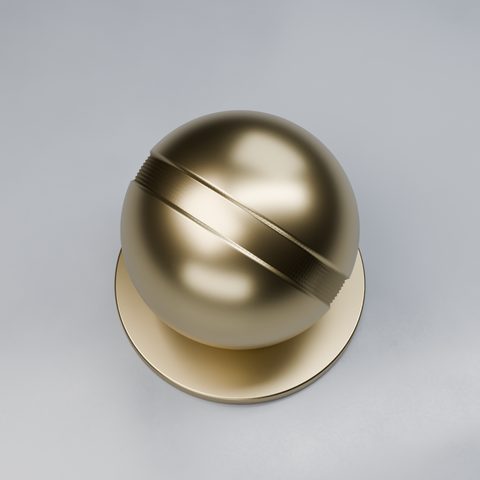 Shader ball: satin flatware finish